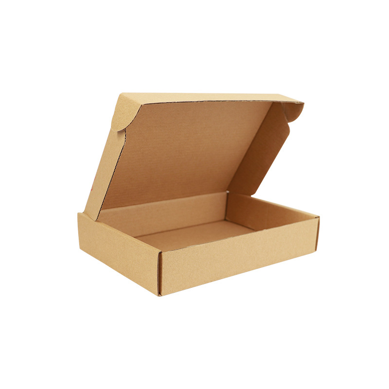 飞机盒纸箱快递盒长方形小卡纸盒子彩色包装小号扁平打包批发