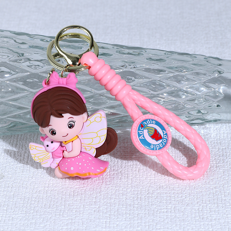 Cartoon Cute FARCENT Silicone Doll Keychain Car Pendant Refined Personalized Schoolbag Car Pendant Small Gift