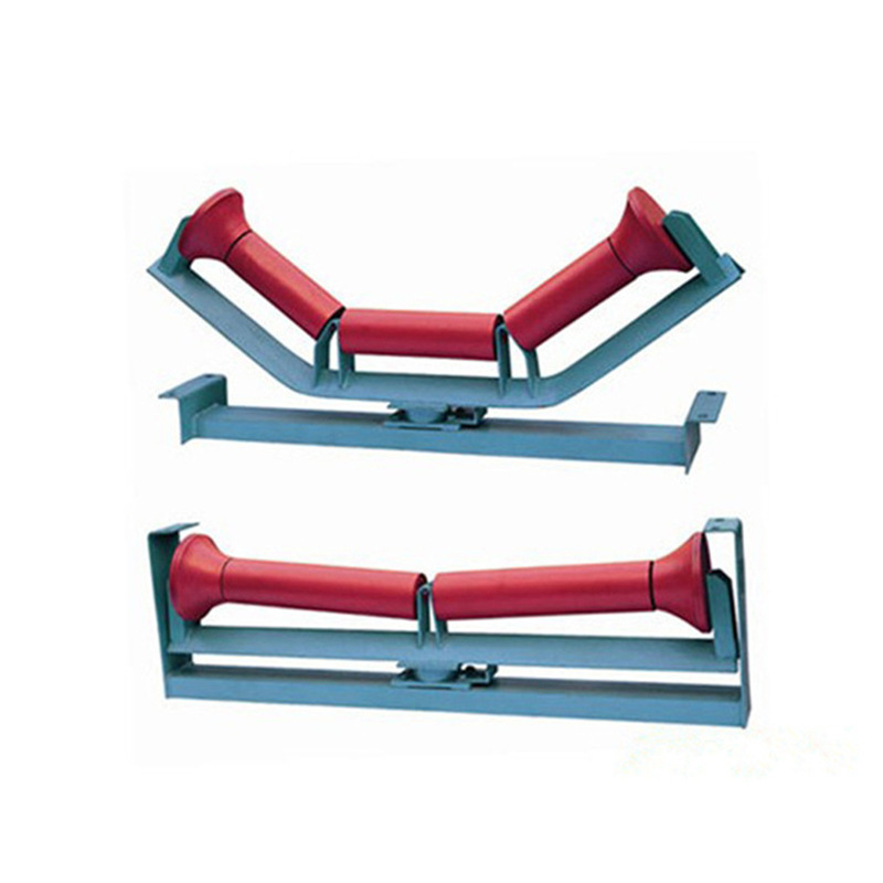 槽型缓冲托辊平形下托辊输送机回程托辊td4c3图号108×1150托辊组