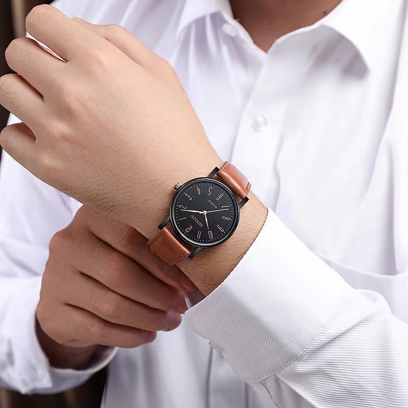 Men's High-End Business Quartz Watch Factory Direct Sales Tik Tok Live Stream Hot Digital Dial Men's Watch