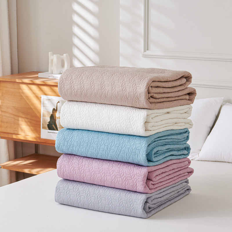 浦江工厂直发外贸莫代尔天丝面料绗缝被床盖三件套直播爆款-阿里巴巴