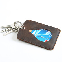 Genuine Leather Card Holder Men Slim Hasp Bank Card Case跨境