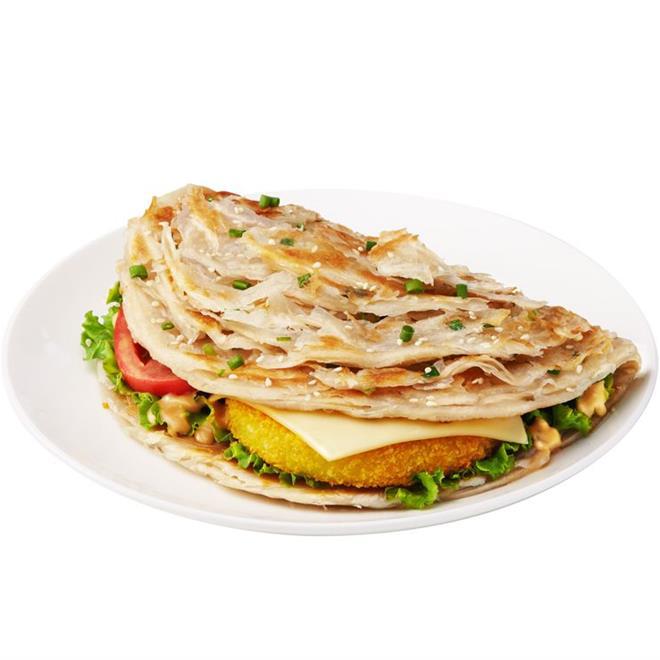 粮全其美手抓饼原味10片*8包家庭装早餐速食煎饼面饼半成品速冻