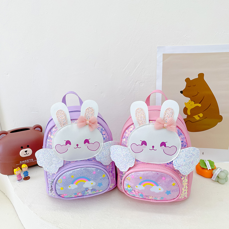 Lightweight Children's Kindergarten Backpack Girls' Baby New Fashion Bunny 3-Year-Old 5 Girls' Small Class Backpack Cross-Border