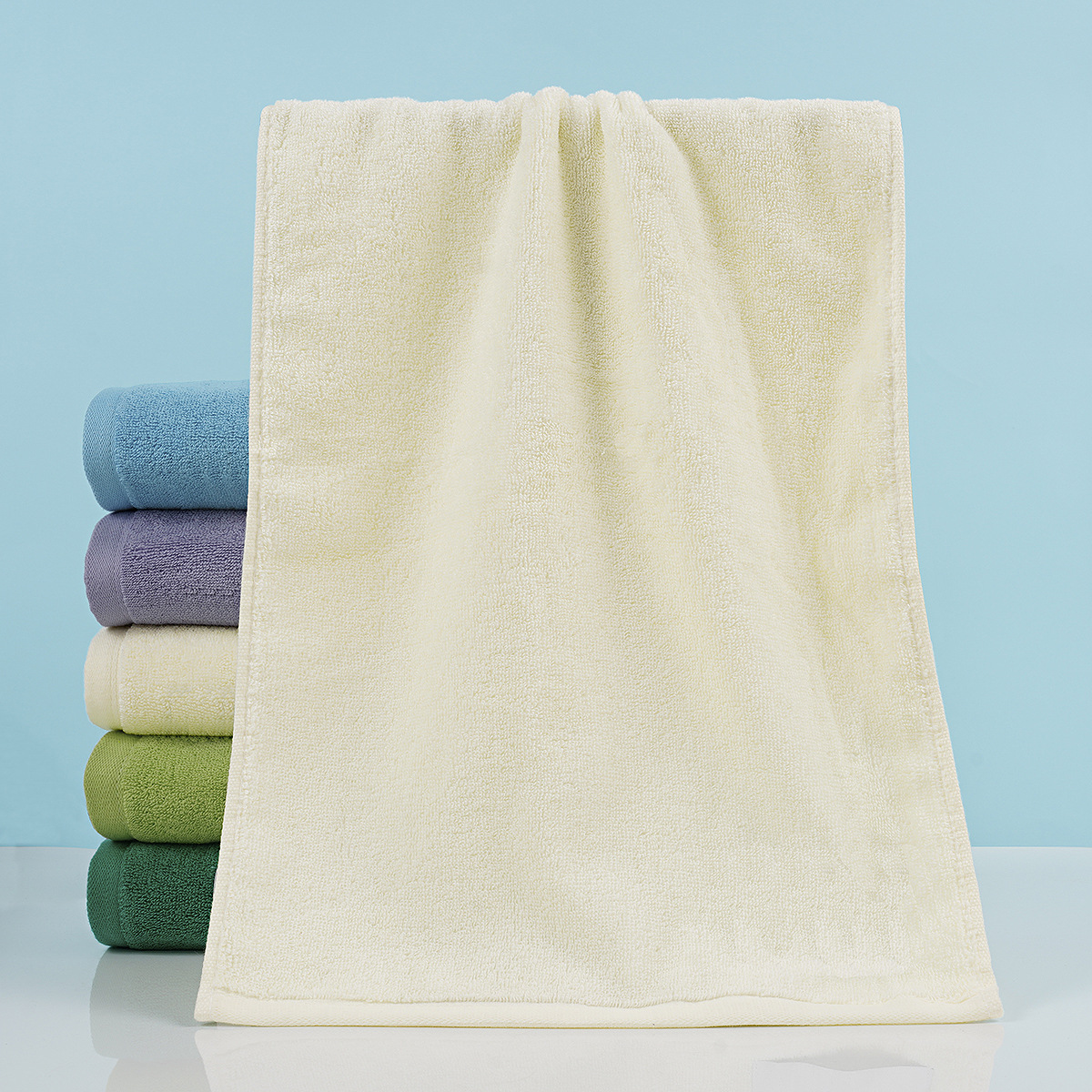 Gaoyang Cotton Towel Simple and Soft Absorbent Face Towel Cotton Wholesale Wedding Partner Present Towel Formulation