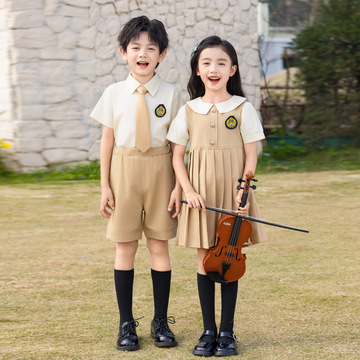 幼儿园园服夏装英伦学院风儿童校服套装小学生班服夏季毕业照服装