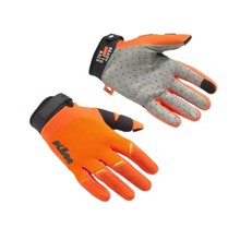 KTM24新款橙色动力可触屏POUNCE越野摩托车防滑耐磨骑行长指手套