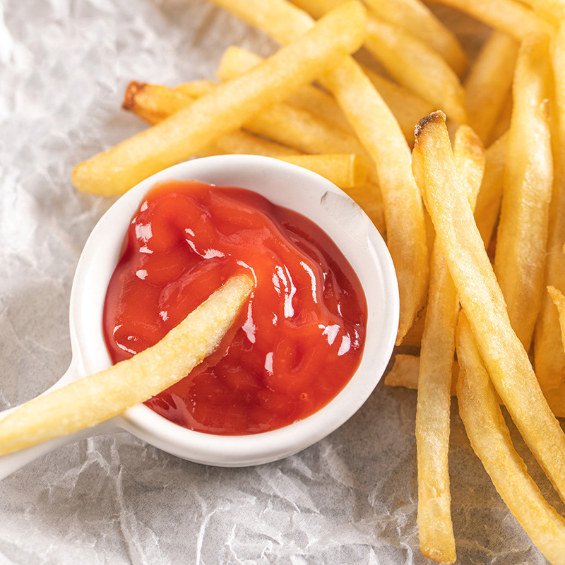 辛普劳冷冻1/4细薯条2kg宁夏产 速冻油炸半成品 小吃批发