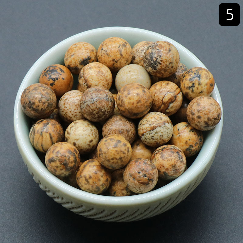 1306-8mm Non-Porous Beads Natural Crystal Semi-Precious Stone Agate round Beads DIY Natural Stone Ornament Inlaid Material