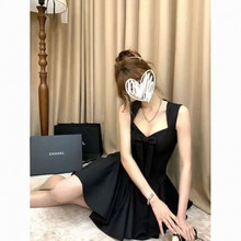 玫瑰人生辣妹纯欲风公主裙蝴蝶结千金感收腰显瘦生日礼服连衣裙