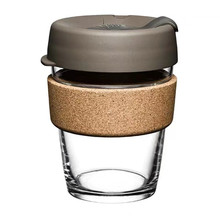 创意12oz硅胶玻璃杯便携防烫隔热随手杯硅胶玻璃咖啡杯定制礼品杯