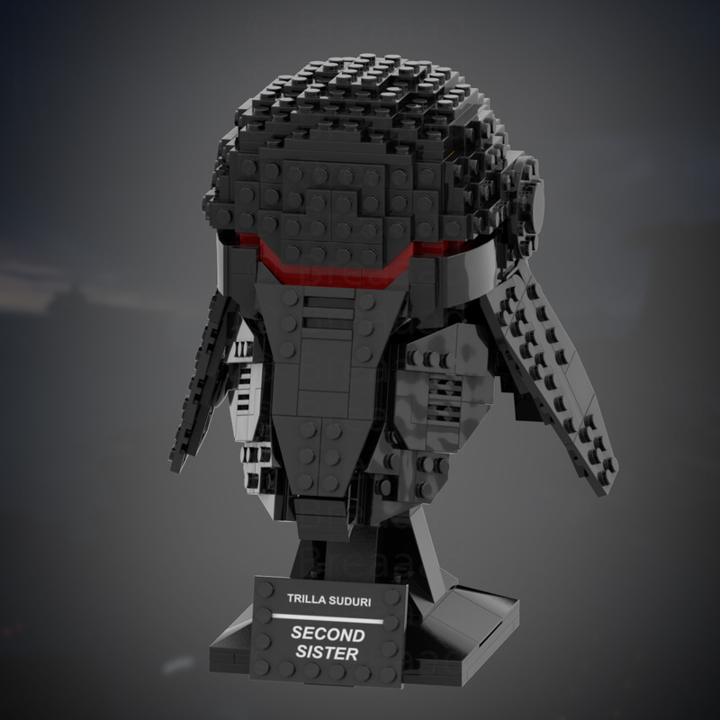 兼容乐高moc-94420黑色头盔小颗粒拼装国产积木套装玩具星战系列