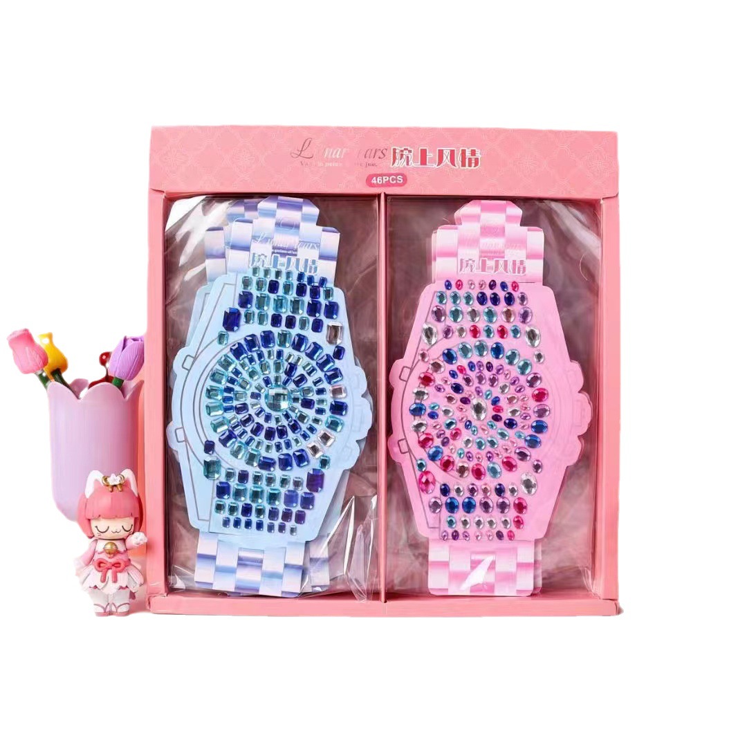 Watch Decoration Acrylic Children's Creative Handmade Wrist Decoration Acrylic Diamond Sticker Supermarket Watch Diamond