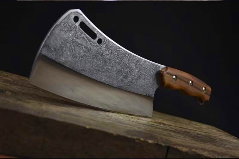 正品龙泉侠客堂白虎斩切刀一体手柄不崩口不卷刃家用砍骨刀雕刻