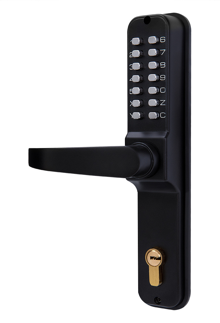 机械密码锁大门户外庭院铁艺门花园别墅铝艺门防水防火双面密码锁