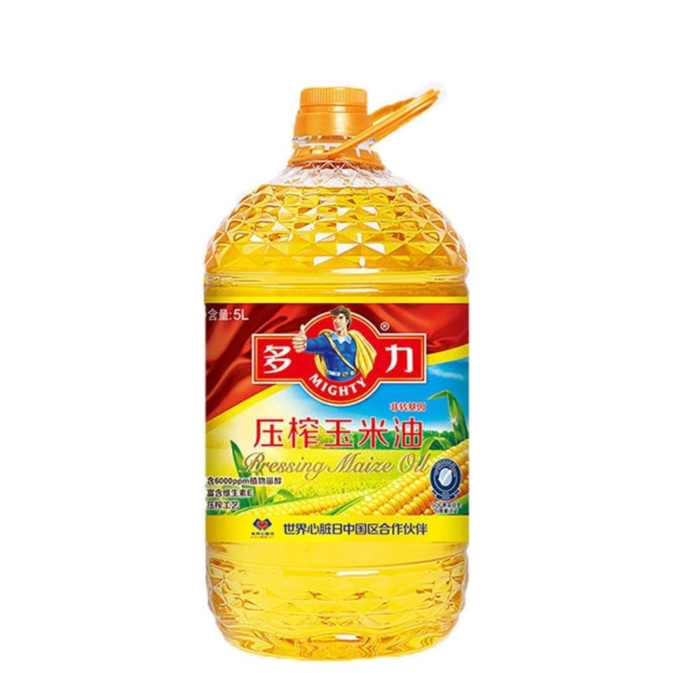 多力压榨玉米油5l6.18l非转基因食用油含维生素e新老包装随机发货
