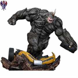 3%动漫玩具欧美模型 威漫 超凡蜘蛛侠犀牛人模型手办 毒液蜘蛛侠