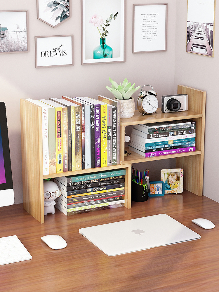 桌子上放的置物架写字台上放的书架学习桌上的大学宿舍桌面学生