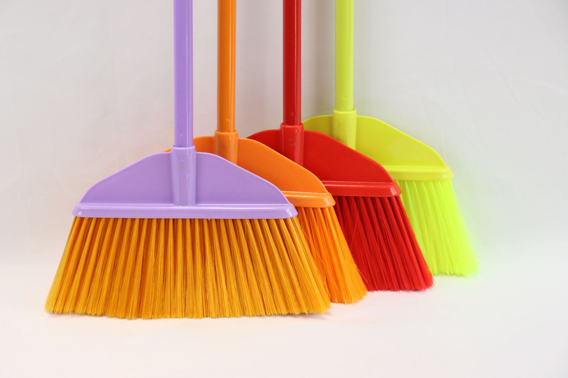 亮丝鲜色扫帚塑兴坚牌4088长铁杆扫把