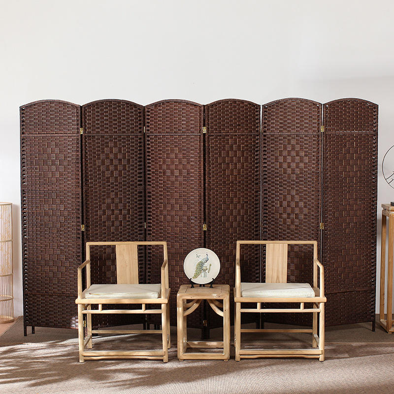 单面屏风隔断简约隔断藤编客厅屏风办公室用鞋柜家用门口屏风批发