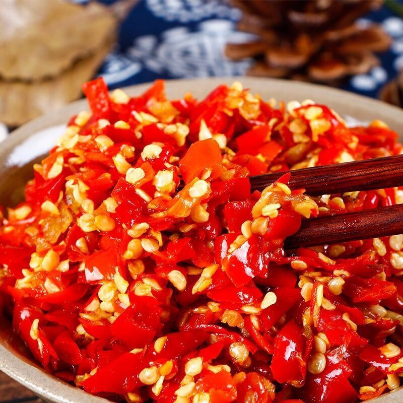 剁椒酱湖南剁辣椒批发超辣农家手工鱼头香辣拌面下饭菜航仔精