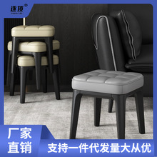 客厅凳子厚塑料矮凳家用小板凳大人方凳可叠放茶几凳软包防滑儿.