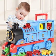 火车玩具轨道车儿童益智磁力小头套装大号动2惯性合金3-6儿童男孩