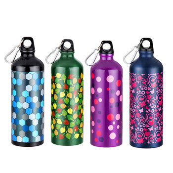 Customized Color Single-Layer Metal Aluminum Water Bottle 500ml Outdoor Portable Sports Bottle Sports Cycling Fitness Cup