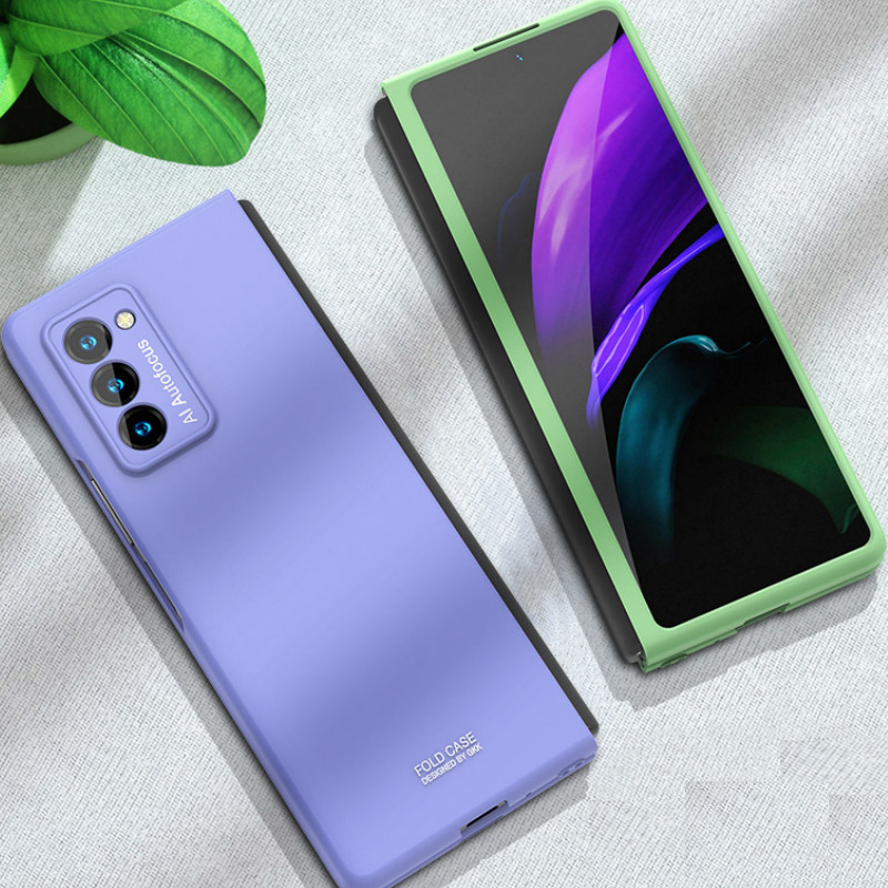适用三星galaxy fold手机壳创意w2020折叠屏纯色f9000简约防摔套
