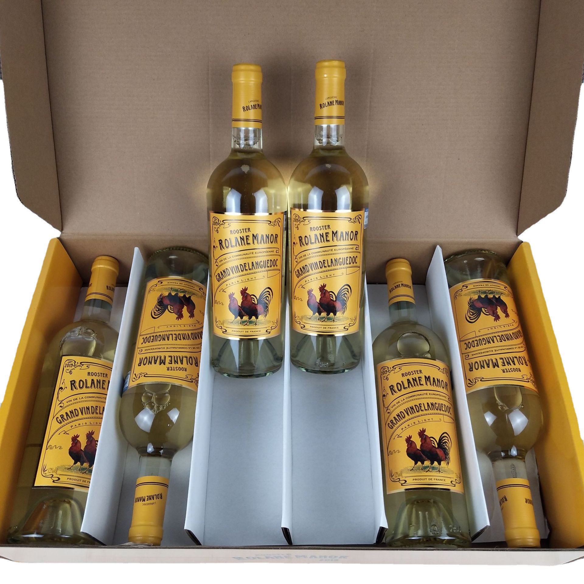 法国进口干白葡萄酒云穆庄园巴黎之光雄鸡窖藏白葡萄酒12度飞机盒