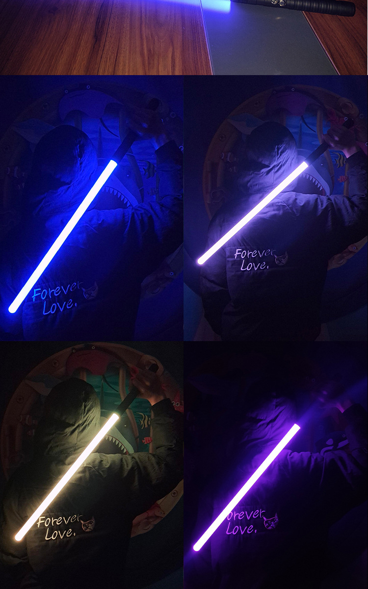 激光剑星球大战金属光剑变色宝剑男孩发光荧光剑闪光棒儿童玩具