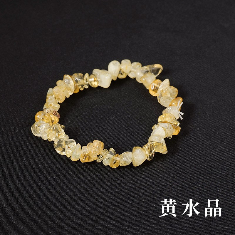 Cross-Border Natural Crystal Gravel Men's and Ladies' Bracelets Colors Irregular Agate Gravel Diy Jewelry Bracelet
