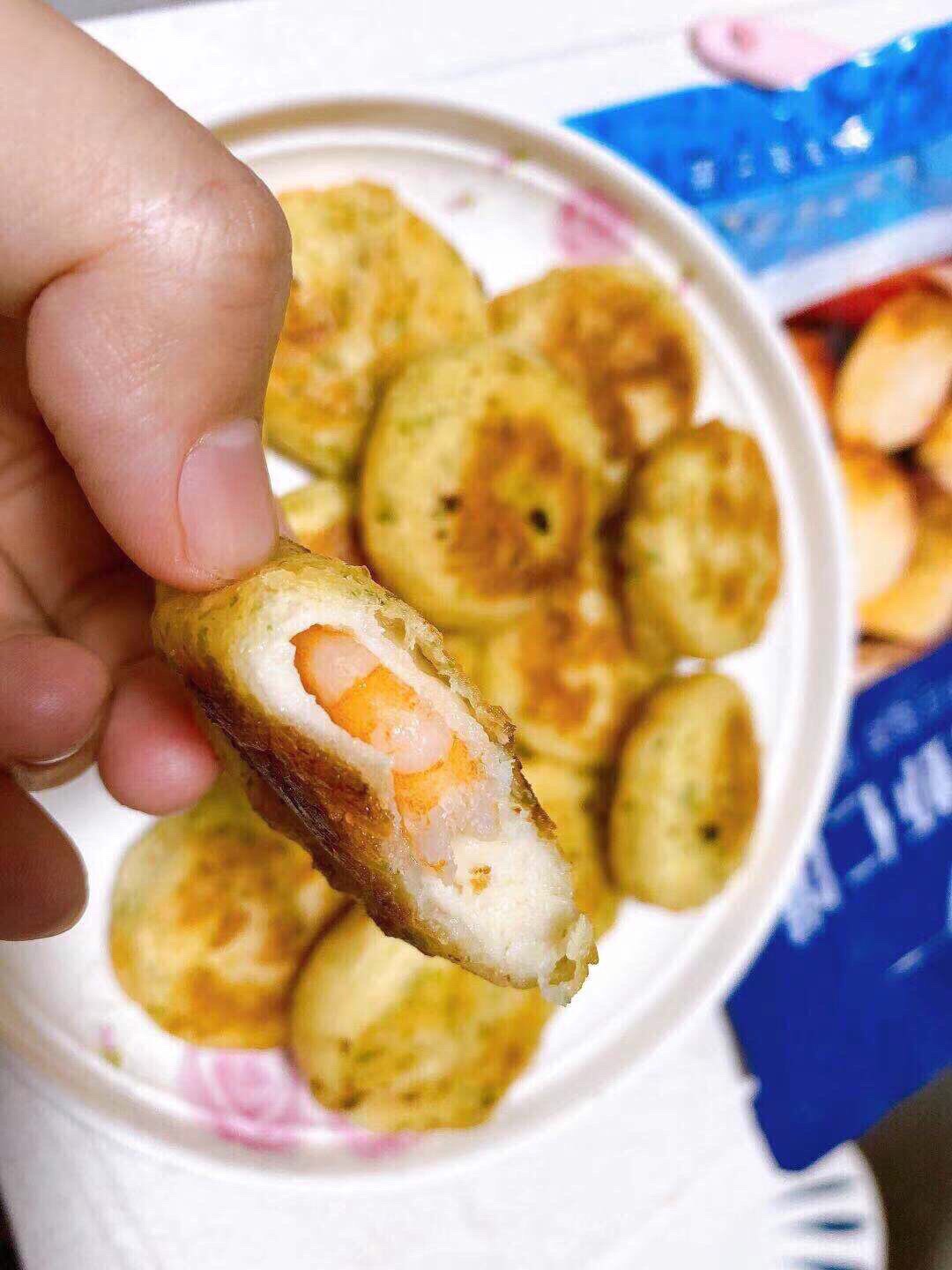 海苔虾仁饼 半速冻成品小吃 海产品 海苔鳕鱼虾饼