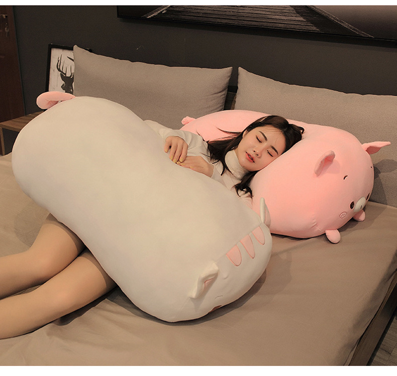 卡通动物长条抱枕软绵绵抱着睡觉枕头大号沙发靠垫椅垫礼品定制