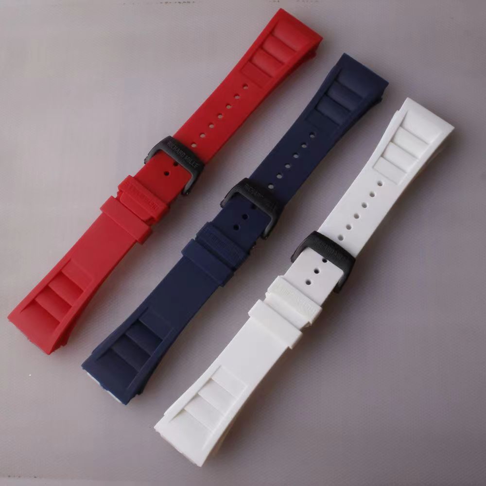 理查德米勒 橡胶表带 适用代用richard mille理查德米勒橡胶表带