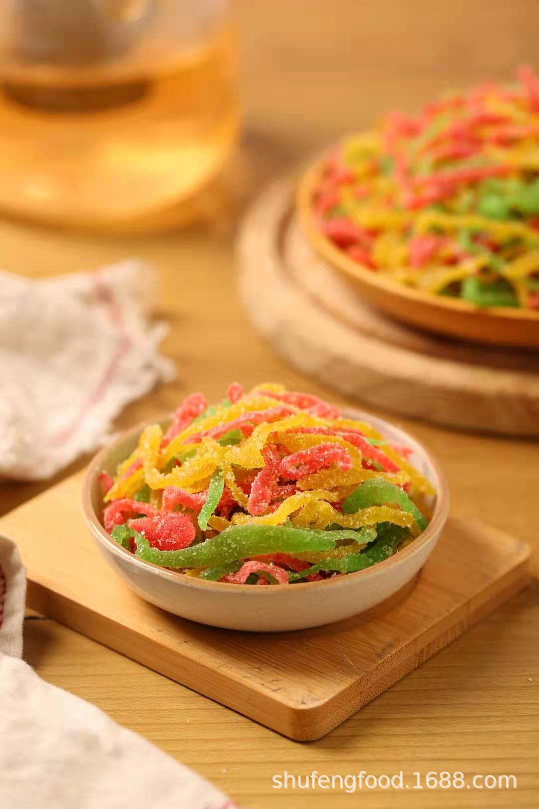 四川特产江陵三丝红绿丝月饼糕点馅料蜜饯厂家直发量大从优