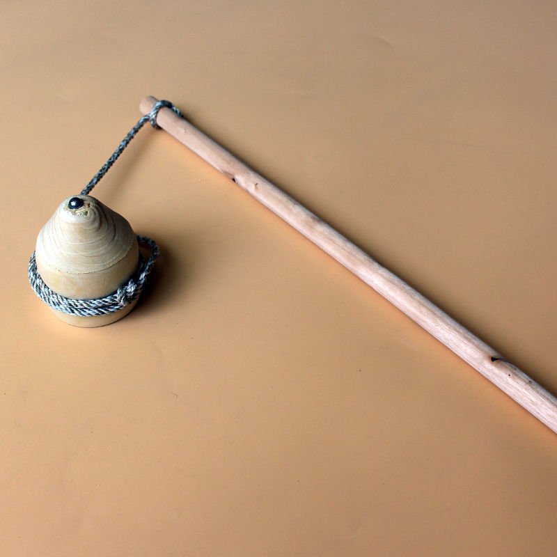 实木陀螺怀旧80后老式抽打冰猴成人儿童玩具木噶小陀螺带杆子