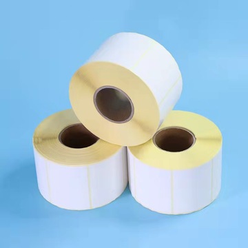 热敏纸不干胶黄底格拉辛热敏标签 58*40 75*120 30*20 58*60 卷装-阿