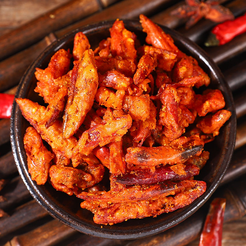香辣酥贵州特产脆辣椒麻辣香脆辣香酥辣油炸小吃零食干辣椒丝批发