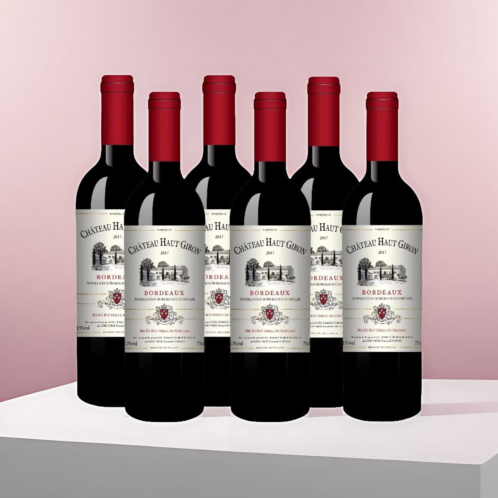 厂家批发法国进口红葡萄酒波尔多AOC村庄级木箱2017干红赤霞珠