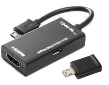 microusb usb to hdtv 转接线 5pin手机转HDMI高清线 安卓 s2