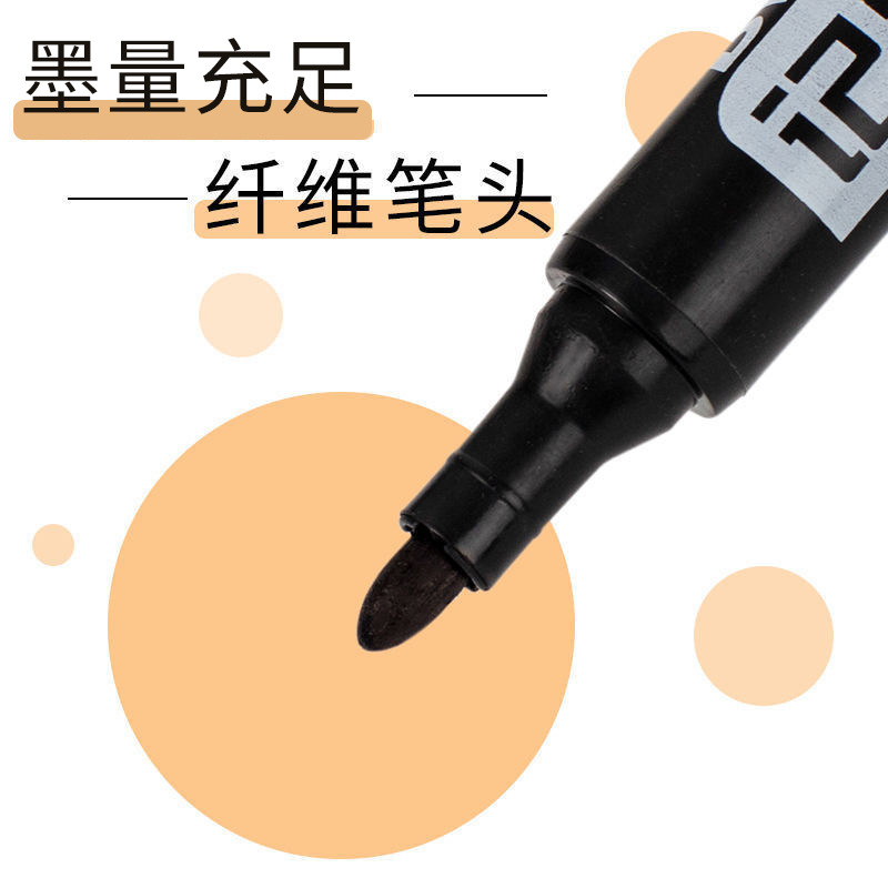 Wholesale 100 Pcs Marking Pen Oily Indelible Black Marker Waterproof Marker Pen for Logistics and Express Delivery