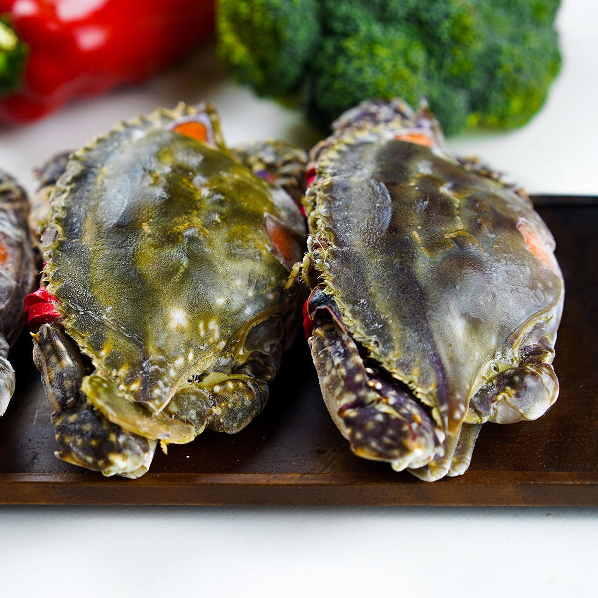 宁波舟山红膏炝蟹鲜活腌制梭子蟹咸呛蟹即食舟特产