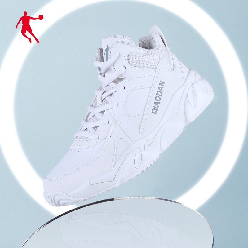 乔丹篮球鞋女鞋运动鞋春季新款女学生高帮白色防滑潮流百搭休闲鞋
