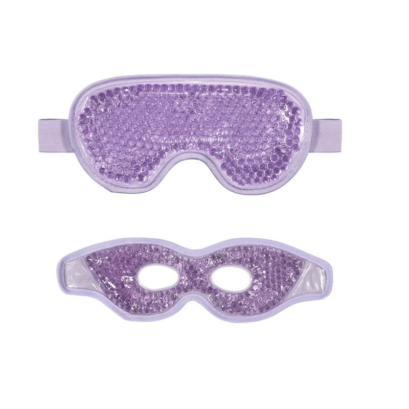 Cold and Hot Compress Eye Mask Physical Cooling Pvc Gel Ice Compress Shading Hollow Eye Mask Travel Set