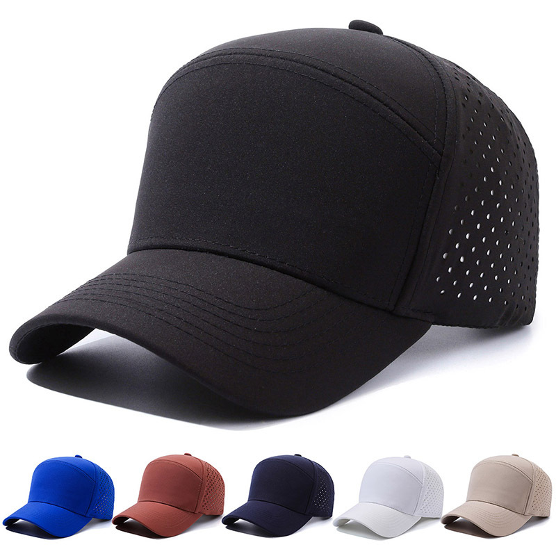 glossy hat men‘s and women‘s customized hard crown baseball cap versatile fashion breathable peaked cap sun protection sun hat makes face look small