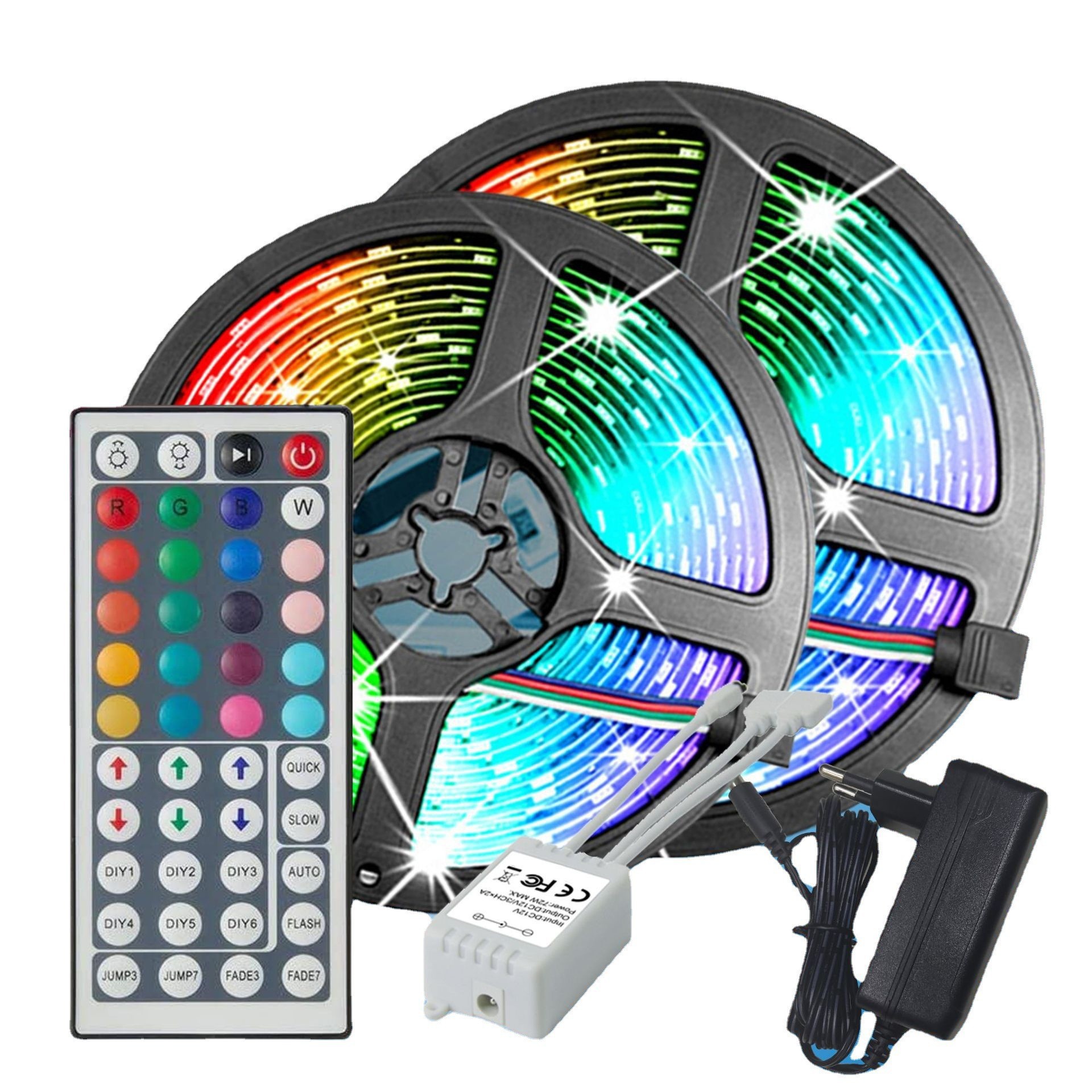 红外44键控制器 44键小白壳控制器 18灯 led灯条套装 电商亚马逊