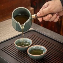 哥窑茶具自动套装家用高档冰裂釉茶道中式懒人陶瓷茶壶泡茶神器