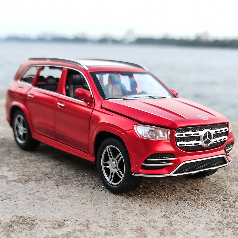 奔驰gls580仿真suv合金车带灯光音效回力模型车礼品儿童摆件批发