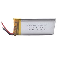 3.7V 950mAH 可充锂电池 652555电子秤蓝牙音箱消毒器净化器电池